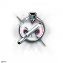 gangsta tattoo design idea