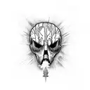 borderlands skag  tattoo design idea