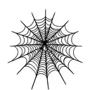 Spider Web tattoo design idea