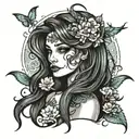 Mermaid tattoo design idea