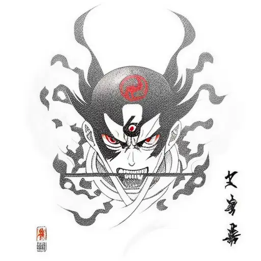 itachi mixed with the dark mark and a soccer ball tattoo design idea