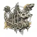 roller-coaster  tattoo design idea