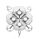 4 leaf Clover tattoo design idea