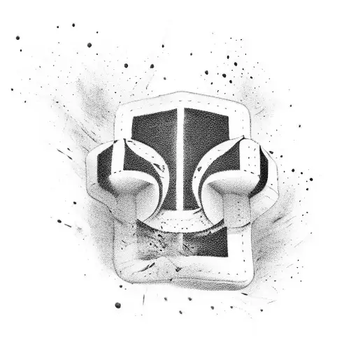 Powerful taekwondo kick tattoo design idea