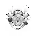 skater with ice cream tattoo design idea