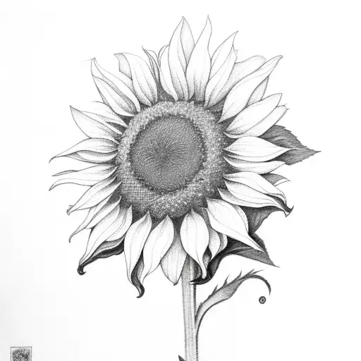 sunflower with daffodils  tattoo design idea