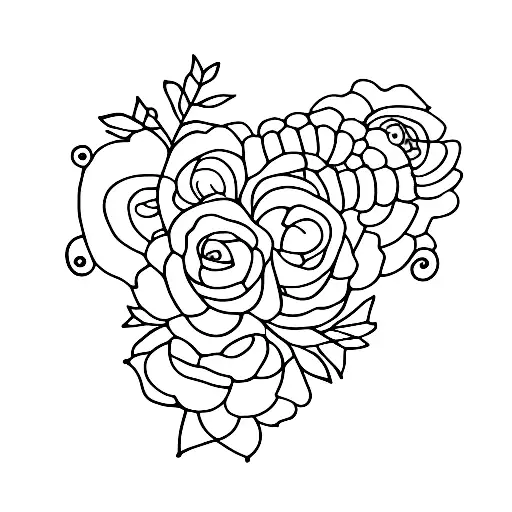 aunt and niece love tattoo design idea