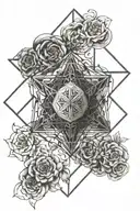 metatron's cube tattoo design idea