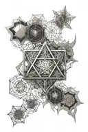 metatron's cube tattoo design idea