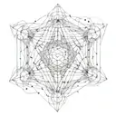 metatron's cube tattoo design idea