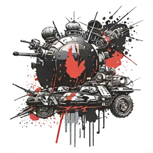 If you want peace, prepare for war tattoo design idea