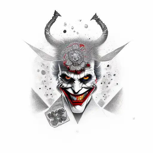 joker tattoo design idea