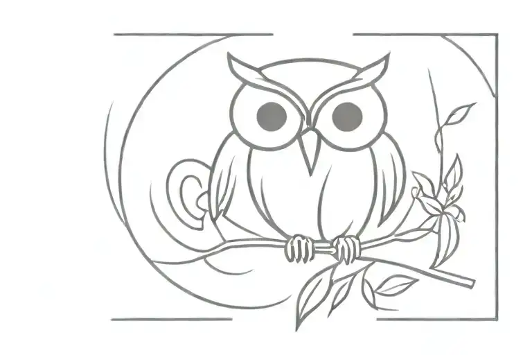 romans 8:28 that has a band around it with the eyes of an owl tattoo design idea