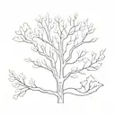 aspen tree tattoo design idea