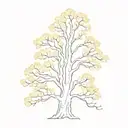 aspen tree tattoo design idea