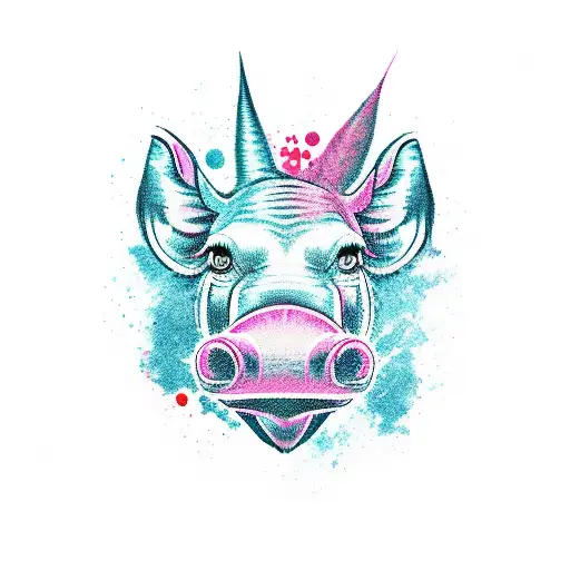 warthog  tattoo design idea