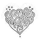 A heart-shaped design with the names Nandita and Kanishk intertwined tattoo design idea