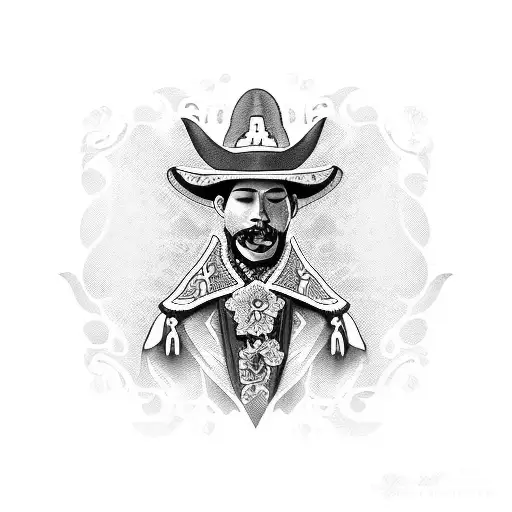 torero y mariachi tattoo design idea