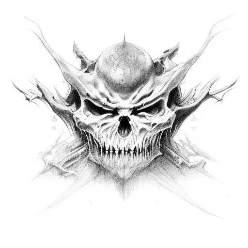 Skull Knife Scary Tattoo Design Stock Vector (Royalty Free) 2343759191 |  Shutterstock