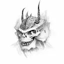 Evil  tattoo design idea