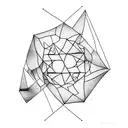 Abstract geometric shapes representing the different facets of autism spectrum disorder tattoo design idea