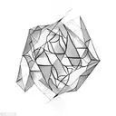 Abstract geometric shapes representing the different facets of autism spectrum disorder tattoo design idea