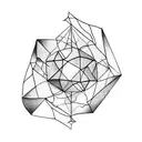 Abstract geometric shapes representing the different facets of autism spectrum disorder tattoo design idea