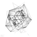 Abstract geometric shapes representing the different facets of autism spectrum disorder tattoo design idea