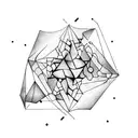 Abstract geometric shapes representing the different facets of autism spectrum disorder tattoo design idea