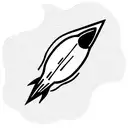 rocket small tattoo design idea