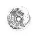 astronomy small tattoo design idea