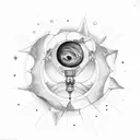 astronomy small tattoo design idea