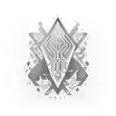 chemical sign for dopamin  tattoo design idea