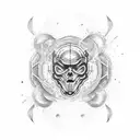 chemical sign for dopamin  tattoo design idea