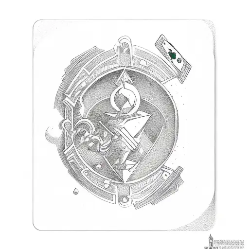 deck of card tattoo design idea