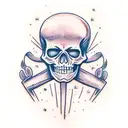 "Can't fight this feeling" with skeleton hands strangling air tattoo design idea