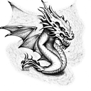 Dragon tattoo design idea
