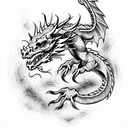 Dragon tattoo design idea