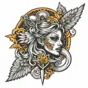 turbo angels tattoo design idea