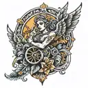 turbo angels tattoo design idea