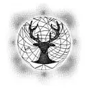  tree of life deer constellation Infinity Symbol tattoo design idea