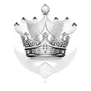 Queen's Crown princess tattoo design idea