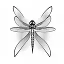 Dragonfly tattoo design idea