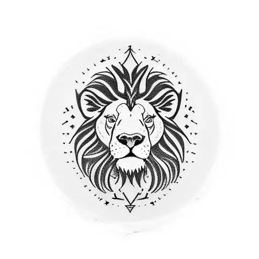 circle tattoo with quote "in a world filled with sheep, ran by pigs, you must become a lion" tattoo design idea
