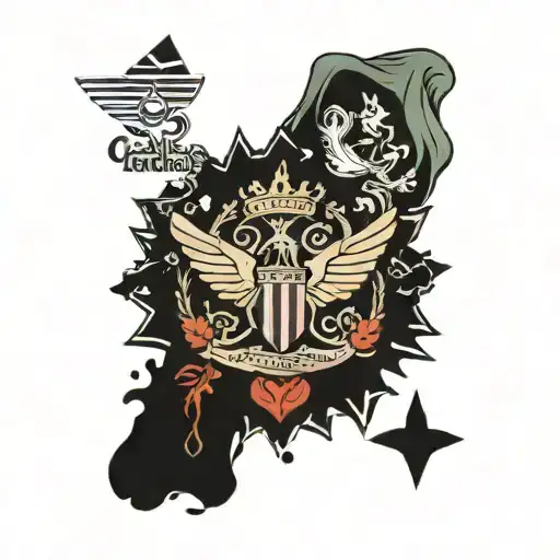 adidas originals logo incorporated tattoo design idea