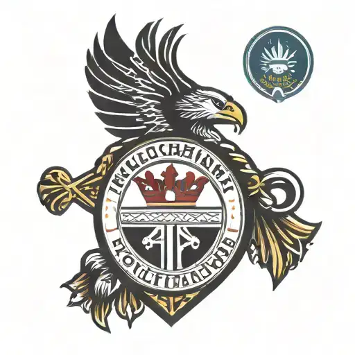 adidas originals logo incorporated into the design heart of midlothian football club badge tattoo design idea