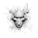 unit matrix tattoo design idea