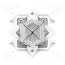 unit matrix tattoo design idea