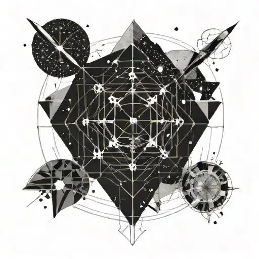 archer and orion constellation tattoo design idea