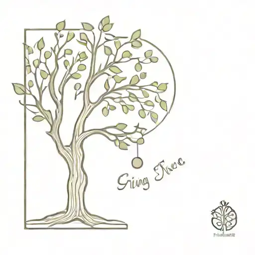 the giving tree tattoo design idea
